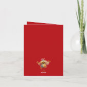 Happy Easter Whimsical Easter Chicken Illustration Dankeskarte (Rückseite)