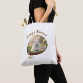 Happy Easter white bunny year photo family name  Tasche (Von Nahem)