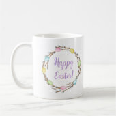 Happy Easter Willow Wreaths With Pastel Eggs Kaffeetasse (Links)