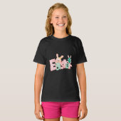 Happy Easter Wishings - Funny Bunny Kisses T-Shirt (Vorne ganz)