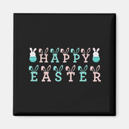 Happy Easter Wishings - Funny Bunny Oaster Magnet