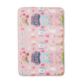 Happy Easter Wishings - Pattern Funny Bunny Oaster Badematte (Vorderseite Vertikal)
