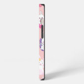 Happy Easter Wishings - Pattern Funny Bunny Oaster iPhone Hülle (Linke Seite)