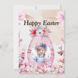 Happy Easter with photo Einladung