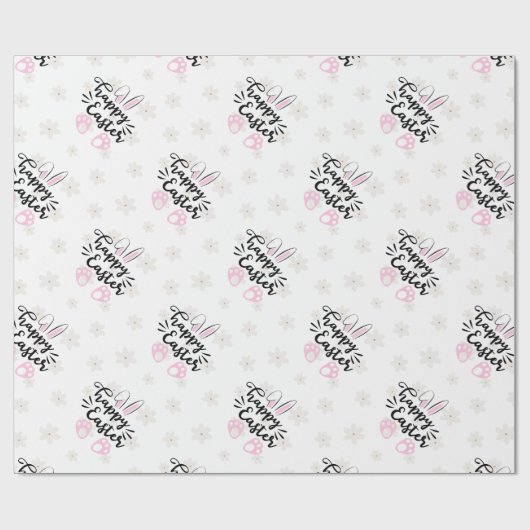 Happy Easter Wrapping Paper Geschenkpapier (Flach)