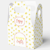 Happy Easter. Yellow Daffodils Spring Modern. Geschenkschachtel (Offen)