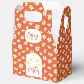 Happy Easter. Yellow Daffodils Spring Modern. Geschenkschachtel (Offen)