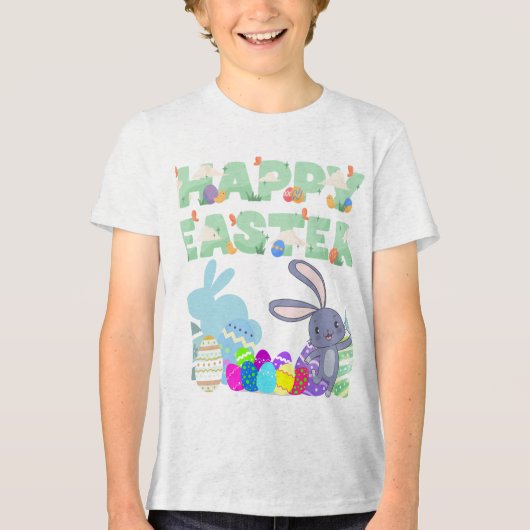 Happy Easters Kids Unisex T - Shirt (Vorderseite)