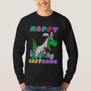 Happy Eastraw Bunny Egg Kostüm T Rex Boys Girls T-Shirt
