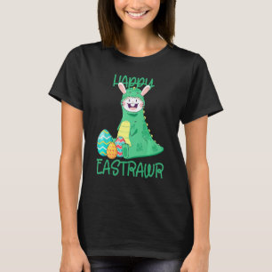 Happy Eastrawr Osterhase mit Trex Dinosaurier Egg T-Shirt