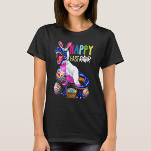 Happy Eastrawr Rex Dinosaur Oster Bunny Egg Costu T-Shirt