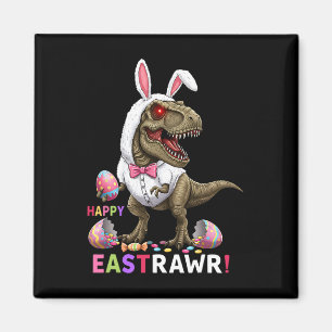 Happy Eastrawr T Rex Dinosaur Oster Bunny Candy E Magnet