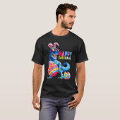 Happy Eastrawr T Rex Dinosaur Oster Bunny Egg Cos T-Shirt (Vorne ganz)