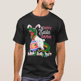 Happy Eastrawr T Rex Dinosaur Oster Bunny Egg Cos T-Shirt