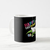 Happy Eastrawr T Rex Dinosaur Osterfest Bunny Egg Kaffeetasse (Vorderseite Links)