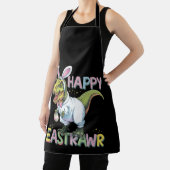 Happy Eastrawr T Rex Easter Dinosaur Bunny Egg Schürze (InSitu)