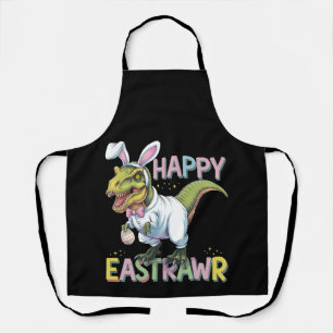 Happy Eastrawr T Rex Easter Dinosaur Bunny Egg Schürze