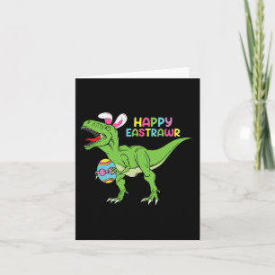 Happy Eastrawr T Rex Oster Bunny Dinosaur Eggs Bo Karte