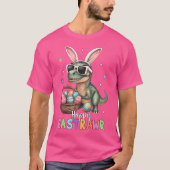 Happy Eastrawr T Rex Oster Bunny Dinosaur Eggs Bo T-Shirt (Vorderseite)