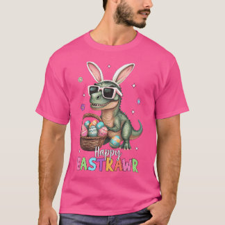 Happy Eastrawr T Rex Oster Bunny Dinosaur Eggs Bo T-Shirt