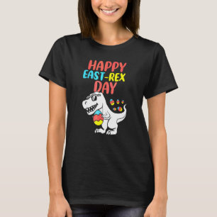 Happy Eastrawr Trex Dinosaur Kleinkind Boys Kinder T-Shirt