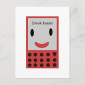 Happy Ebook Reader 2 Postkarte (Vorderseite)