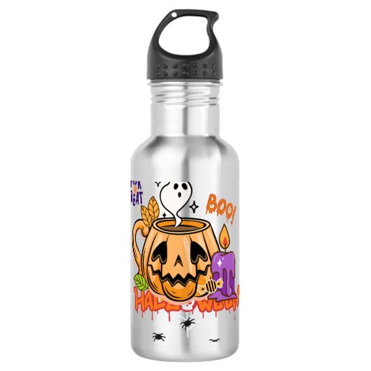 Happy Edelstahlflasche (Vorderseite)