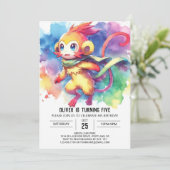Happy Editable Monkey Birthday Einladung (Stehend Vorderseite)