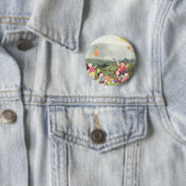 Happy Editable Picnic Birthday Kids Garden Farm Button (Beispiel)