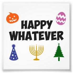 Happy Egal für welchen Urlaub Fotodruck