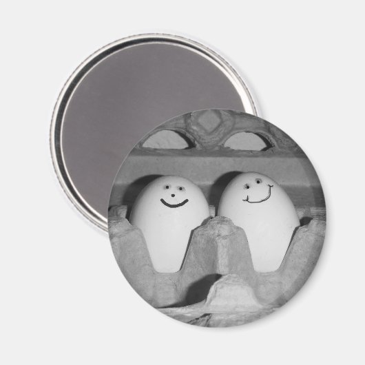 Happy Egg Kühlschrank Kitchen Magnete! Magnet (Vorderseite/Rückseite)