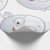 Happy Egg mit Gesichtsausdruck Geschenkpapier