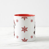 Happy Egg Nogg Elf Red Christmas Tasse (Zentrum)
