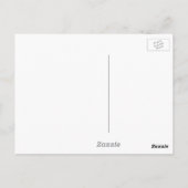 Happy Egg Tart Custard Kruste Chinesischer Dessert Postkarte (Rückseite)