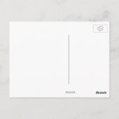 Happy Egg Tart Custard Kruste Chinesischer Dessert Postkarte (Rückseite)