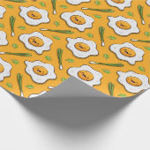 Happy Eggs Breakfast Geschenkpapier (Ecke)