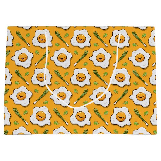 Happy Eggs Breakfast Große Geschenktüte (Vorderseite)