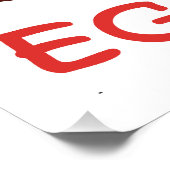 Happy Eggster - Baby Rabbit Poster (Ecke)