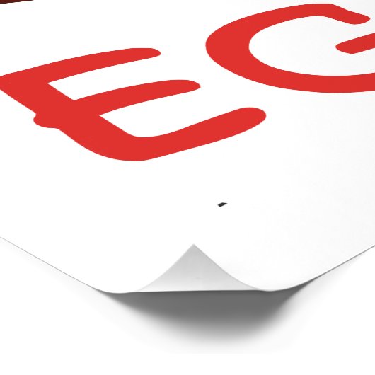 Happy Eggster - Baby Rabbit Poster (Ecke)