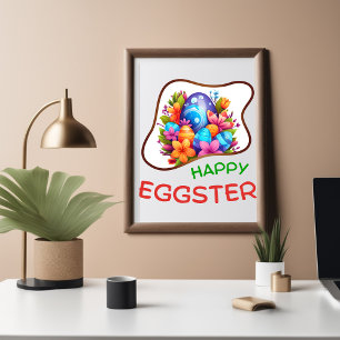 Happy Eggster - Baby Rabbit Poster
