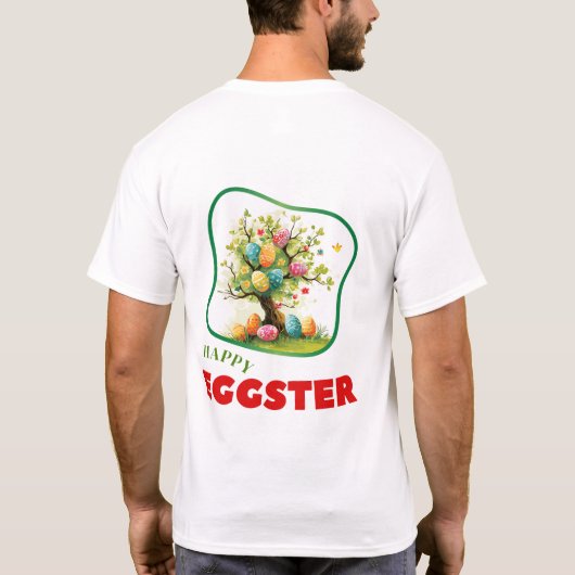 Happy Eggster - Frau T-Shirt (Rückseite)