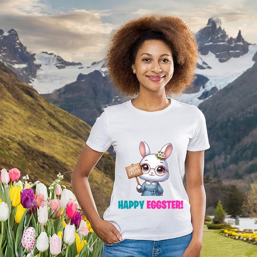 Happy Eggster - Funny Blume T-Shirt