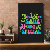 Happy Eggster. Funny Oster Poster