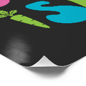 Happy Eggster. Funny Oster Poster (Ecke)