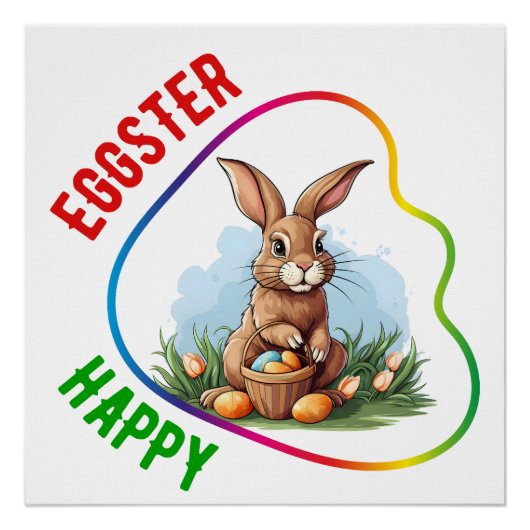 Happy Eggster - Mädchen Poster (Vorderseite)
