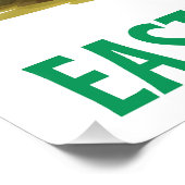 Happy Eggster - Ostereier Hunt Poster (Ecke)