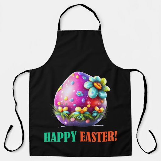 Happy Eggster - Ostereier Niedlich Schürze (Vorderseite)