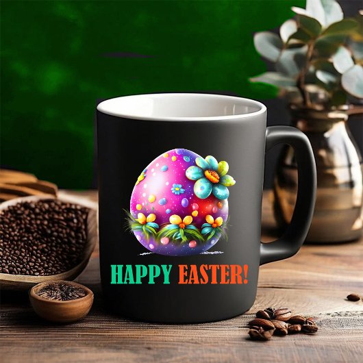 Happy Eggster - Ostereier Niedlich Zweifarbige Tasse