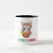 Happy Eggster - Ostereier Zweifarbige Tasse (Mittel)