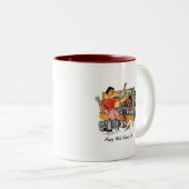 Happy Ehefrau glückliches Leben Zweifarbige Tasse (VorderseiteRechts)